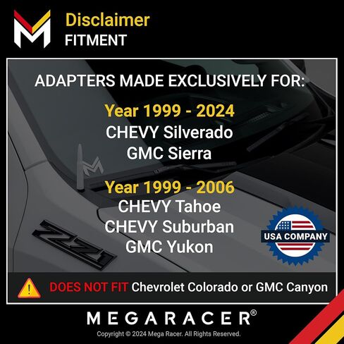 هوائي Mega Racer باللون الرمادي المعدني للشاحنة - 1999-2024 شيفروليه سيلفرادو جي إم سي سييرا هوائي الشاحنة، استبدال هوائي السيارة القصير 5.5 بوصة، ملحقات تشيفي سيلفرادو 1500، ملحقات شاحنة جي إم سي in Saudi Arabia