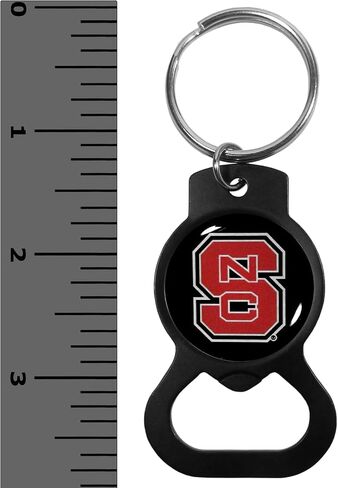 سلسلة مفاتيح فتاحة زجاجات Siskiyou Sports NCAA North Carolina State Wolfpack، أسود، مقاس واحد in Saudi Arabia