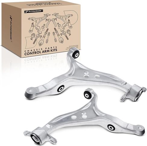 A-Premium 2 x Front Lower Control Arm, with Bushing, Compatible with Mercedes-Benz - 2012-2018 - GL350 GL450 GL550 GLE300d GLE350 GLE350d GLE400 GLE550 GLE550e GLS450 GLS550 ML250 ML350 ML400 ML550 in Saudi Arabia