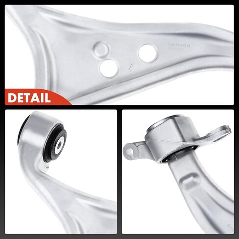 A-Premium 2 x Front Lower Control Arm, with Bushing, Compatible with Mercedes-Benz - 2012-2018 - GL350 GL450 GL550 GLE300d GLE350 GLE350d GLE400 GLE550 GLE550e GLS450 GLS550 ML250 ML350 ML400 ML550 in Saudi Arabia