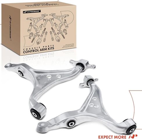 A-Premium 2 x Front Lower Control Arm, with Bushing, Compatible with Mercedes-Benz - 2012-2018 - GL350 GL450 GL550 GLE300d GLE350 GLE350d GLE400 GLE550 GLE550e GLS450 GLS550 ML250 ML350 ML400 ML550 in Saudi Arabia