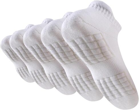 Women's Ankle Athletic Running Socks Anti-Blister Cotton Cushioned Wicking Socks (5 Pairs) in Kuwait
