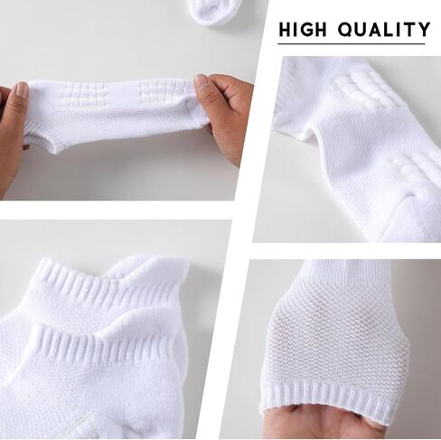 Women's Ankle Athletic Running Socks Anti-Blister Cotton Cushioned Wicking Socks (5 Pairs) in Kuwait