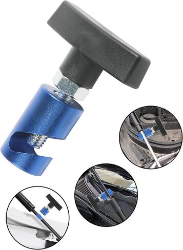 Hood Lift Lever Holder,Lift Support Clamp with Brass Core Protection,Car Accessories Car Hood Struts Hood Clamps and Spark Plug Caliper for Car Engine Hoods,Tailgates,Hatch Struts (Black) in Saudi Arabia