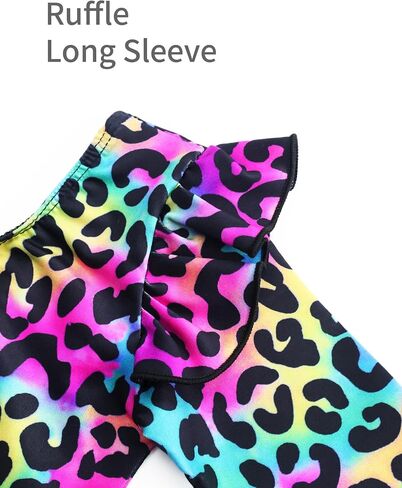 Gymnastics Leotards for Girls Long Sleeve Toddler Gymnastics Leotard Dance Bodysuit Kids Tumbling Outfits Size 3-10 in Saudi Arabia