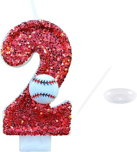 Baseball 1st Birthday Candle, Baseball Number 1 Cake Candle Birthday Cake Topper for Baseball 1st Birthday Party Decorations in Saudi Arabia