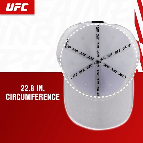 قبعة بيسبول Concept One UFC، قبعة Snapback للبالغين قابلة للتعديل مع حافة منحنية in Saudi Arabia