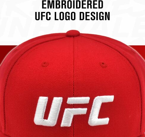 قبعة بيسبول Concept One UFC، قبعة Snapback للبالغين قابلة للتعديل مع حافة منحنية in Saudi Arabia