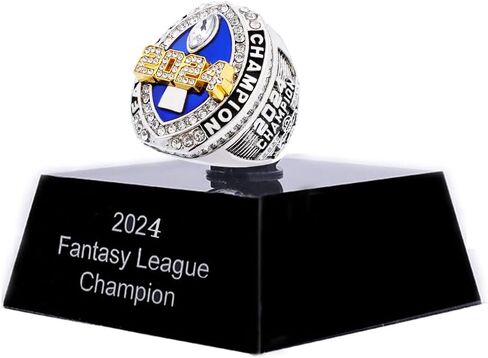 Fantasy Football Championship 2024 Ring Award Prize Sports Winner FFL Champion Ring in Saudi Arabia