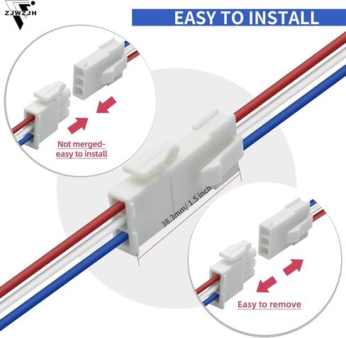 5 Pairs 2 Pin Servo Extension Cable Wire FL4.14mm Pitch Female to Male, Servo Motor Extension 2 Pin Connector Wire for Car Truck Boat UL Certification in Saudi Arabia