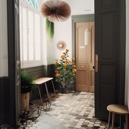 4FT Faux Fiddle Leaf Fig Artificial Tree, Green Silk Leaves, Durable Cement Base in Saudi Arabia