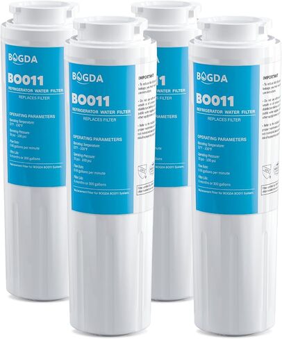 فلتر مياه EDR4RXD1 RWF0900A مطور، فلتر بديل UKF8001، مناسب لفلتر مياه Whirl-Pool 4، RFC0900A، AXX-200/750، UKF8001P، 469006، WD-F07، 4 عبوات بواسطة BOGDA in Saudi Arabia