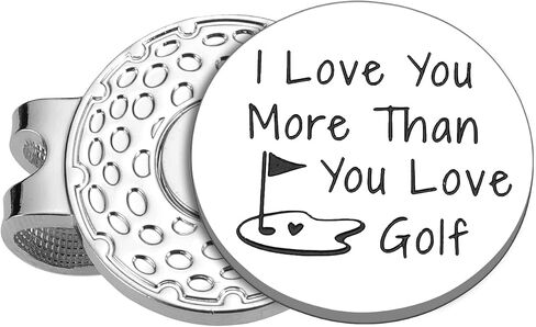 Fathers Day Present for Husband from Wife Gag Gifts for Dad from Daughter Best Dad by Par Golf Ball Marker New Daddy Birthday Gifts for First Time Dad to Be Valentines Day Christmas Magnetic Hat Clip in Saudi Arabia