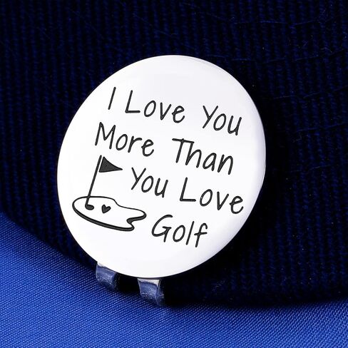 Fathers Day Present for Husband from Wife Gag Gifts for Dad from Daughter Best Dad by Par Golf Ball Marker New Daddy Birthday Gifts for First Time Dad to Be Valentines Day Christmas Magnetic Hat Clip in Saudi Arabia