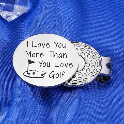 Fathers Day Present for Husband from Wife Gag Gifts for Dad from Daughter Best Dad by Par Golf Ball Marker New Daddy Birthday Gifts for First Time Dad to Be Valentines Day Christmas Magnetic Hat Clip in Saudi Arabia