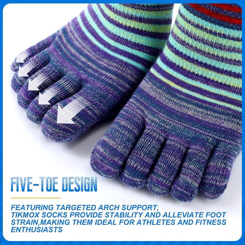 6 Pairs Women Toe Socks Cotton ankle toe socks Running Toe Socks for Men Women Athletic Breathable Five Toe Socks in Saudi Arabia