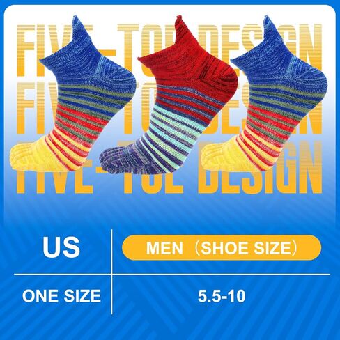 6 Pairs Women Toe Socks Cotton ankle toe socks Running Toe Socks for Men Women Athletic Breathable Five Toe Socks in Saudi Arabia