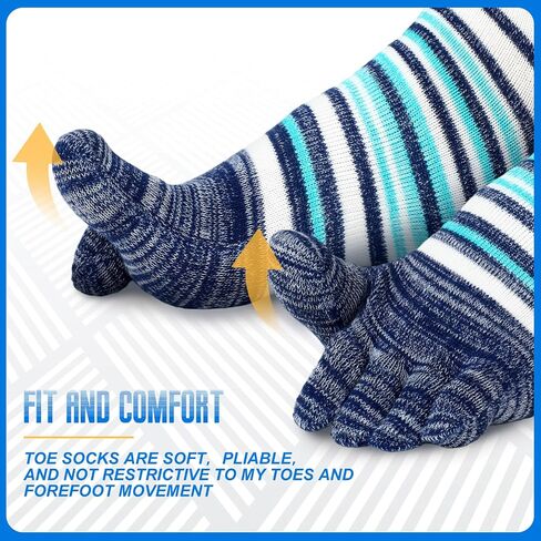 6 Pairs Women Toe Socks Cotton ankle toe socks Running Toe Socks for Men Women Athletic Breathable Five Toe Socks in Saudi Arabia
