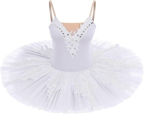 AFAVOM Ballet Leotards for Women Ballerina Performance Swan Lake Costume Embroidery Hard Platter Tutu Skirt Leotard Dancewear in Saudi Arabia