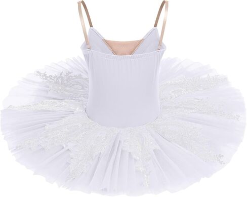AFAVOM Ballet Leotards for Women Ballerina Performance Swan Lake Costume Embroidery Hard Platter Tutu Skirt Leotard Dancewear in Saudi Arabia