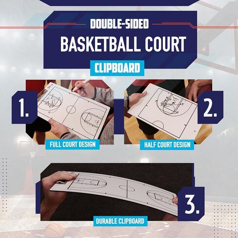 Murray Sporting Goods Lacrosse Dry Erase Coaches Clipboard | Double-Sided Lacrosse Field Clipboard Dry Erase White Board | Lacrosse Gift for Coach in Saudi Arabia