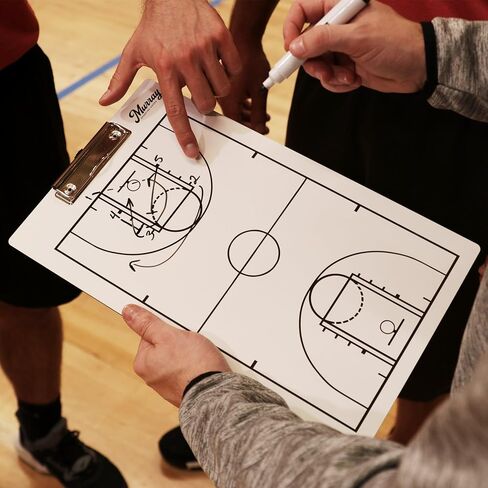 Murray Sporting Goods Lacrosse Dry Erase Coaches Clipboard | Double-Sided Lacrosse Field Clipboard Dry Erase White Board | Lacrosse Gift for Coach in Saudi Arabia