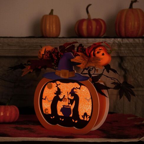 عيد الشكر اليقطين فانوس 10 "ديكور اليقطين الخريف إعطاء شكرا إكليل اليقطين علامة مع ضوء LED، أوراق القيقب، التوت، لعيد الهالوين حصاد المنزل الجدار نافذة الباب الأمامي ديكور عيد الشكر in Kuwait