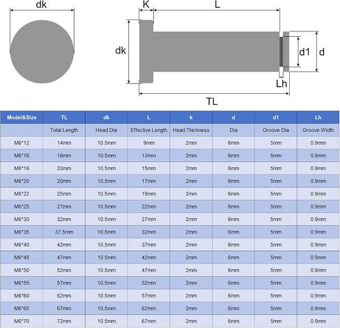 uxcell 5 مجموعة M8x35mm 304 الفولاذ المقاوم للصدأ أسطواني رمح المفاجئة تحديد موقع دبوس، رأس مسطح مخدد المفصلي موقف اسطوانة دبوس مع حلقة الاحتفاظ بمشبك E، فضي in Saudi Arabia
