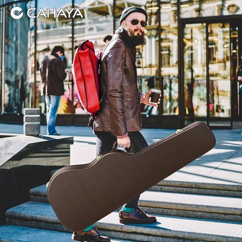 CAHAYA Electric Guitar Hardshell Case ST Electric Guitar Bag 0.98inch Thick Padded Portable Guitar Case with Lock and 2 Keys, Black CY0343 in Saudi Arabia