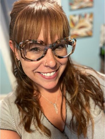 Zeelool Unique Geometric Blue Light Blocking Glasses for Women Astrid JGA902506 in Saudi Arabia