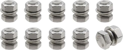Sscon 5Pcs M8 Flat Head Machine Screws and Nuts Kit 304 Stainless Steel Metric Hex Socket Head Cap Bolts Assortment Kit（M8*80mm) in Saudi Arabia