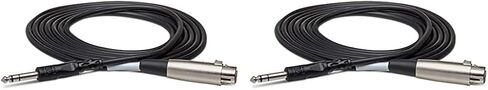 كابل توصيل متوازن TRS من Hosa STX-102F XLR3F إلى 1/4 بوصة، 2 قدم in Saudi Arabia