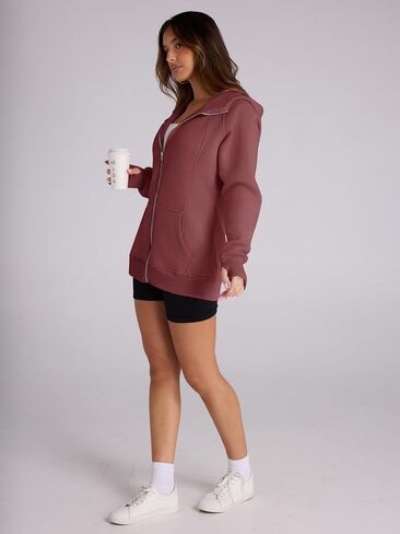 HDLTE Long Hoodies Sweatshirts for Women – Lightweight Trendy Hoodie Teen Cute Y2K Cotton Hoodie Sweater 2024 Fall Essential in Saudi Arabia