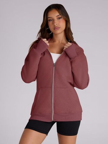 HDLTE Long Hoodies Sweatshirts for Women – Lightweight Trendy Hoodie Teen Cute Y2K Cotton Hoodie Sweater 2024 Fall Essential in Saudi Arabia