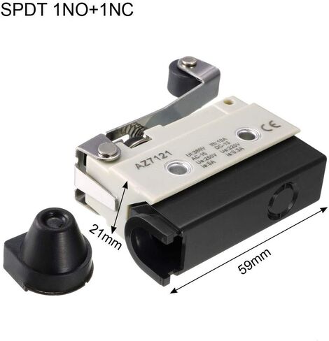 uxcell AZ-7121 SPDT 1NO+1NC Panel Mount Roller Plunger Type Micro Switch in Saudi Arabia