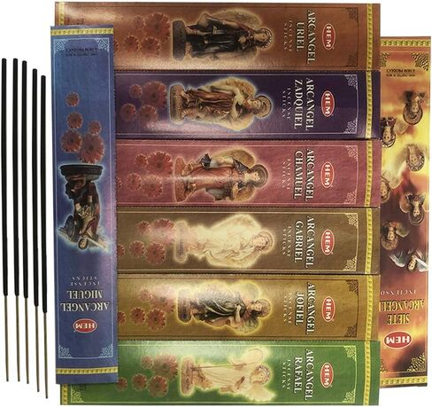 7 Archangels Incense Sticks Variety Pack and Incense Stick Holder Bundle for Los Siete Arcangeles in Saudi Arabia