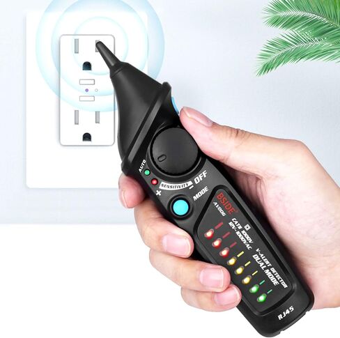 BSIDE Voltage Detector,EBTN LCD 3-Line Display Voltage Tester Pen,Non-contact with Adjustable Sensitivity,Dual Range AC Power Sensor Outlet Socket Circuit Checker,Pocket Size in Kuwait