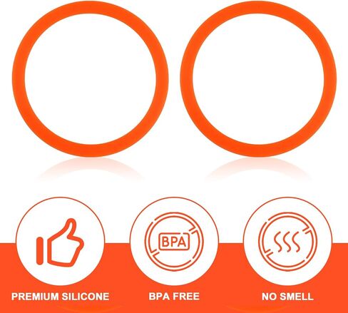 2pcs Replacement Straws with 2pcs Replacement Gasket, Reusable Straws Lid Seal Rings Bottle Straws Replacement Parts Accessories Compatible with Gatorade 12oz Kids' Rookie Metal Water Bottle(Orange) in Saudi Arabia