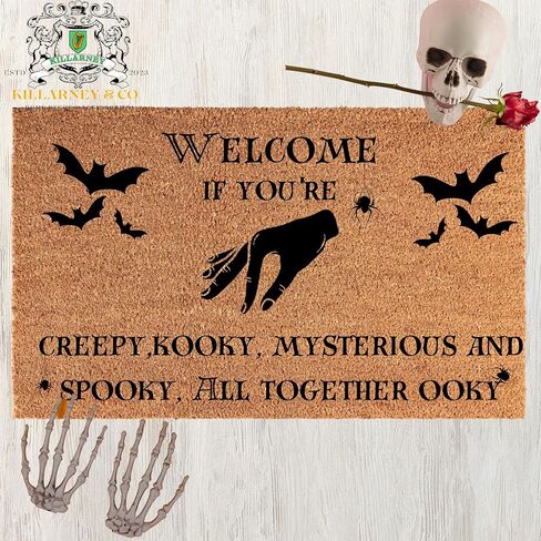 Door Mat Witches Front Door Mat - Witchy Decor - Protection Spell - Witchy Doormat - Pagan Decor - Magic Decore - Pagan Mat outdoor doormat 24x16 in in Saudi Arabia