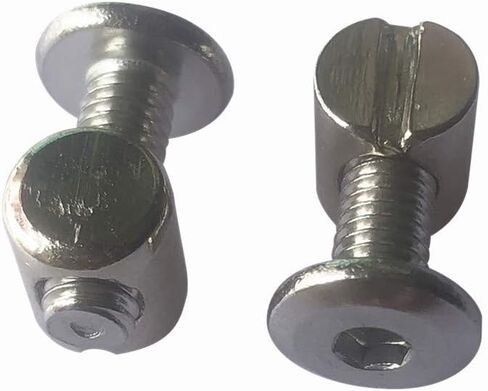 Baby Bed Crib Screws Hardware Replacement Kit 6-Set M6x18 mm Stainless Steel Hex Socket Head Bolt and Barrel Nuts in Saudi Arabia