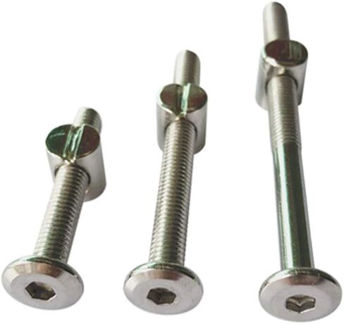 Baby Bed Crib Screws Hardware Replacement Kit 6-Set M6x18 mm Stainless Steel Hex Socket Head Bolt and Barrel Nuts in Saudi Arabia