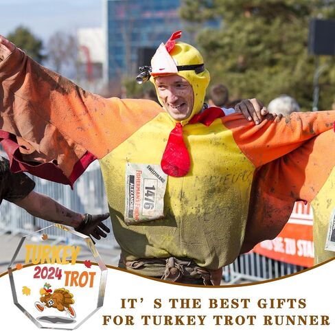 20pcs Thanksgiving Turkey Trophies Acrylic Turkey Trot Trophy Award Medal Inspirational Trophies Motivational Gifts Bulk for Holiday Turkey Trot Favors Thanksgiving Awards Decorations in Saudi Arabia