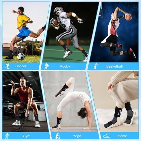 4-pairs Anti-slip Cotton Soccer Socks Men Women Youth Cushioned Breathable Comfortable Grip Athletic Sock 6-8.5 9-12 in Saudi Arabia