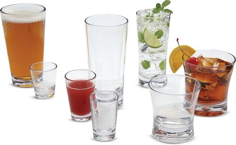 منتجات Carlisle FoodService Products Alibi Shot Glass للمطعم والمطبخ والبار، بلاستيك، 2 أونصة، شفاف in Saudi Arabia