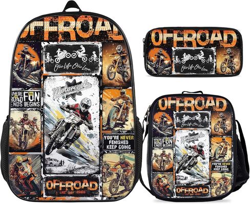 Dinosaur Backpacks for Kids Cool Dino School Backpacks 3 Pieces Sets Dinosaur Backpack with Lunch Box And Pencil Case Surf Dino Shoulder Bag Dinosaur Bookbag for Teen Boys Girls in Saudi Arabia