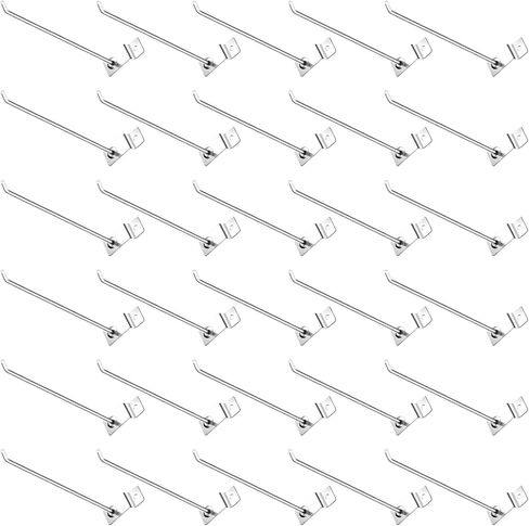 40Pcs Slatwall Panel Hooks Bulk Set, Metal Pegboard Organizer Slat Wall Hanging Display Hanger Hooks for Gridwall Garage Shop Retail (2 Inches/5 CM) in Saudi Arabia