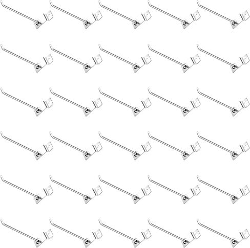 40Pcs Slatwall Panel Hooks Bulk Set, Metal Pegboard Organizer Slat Wall Hanging Display Hanger Hooks for Gridwall Garage Shop Retail (2 Inches/5 CM) in Saudi Arabia