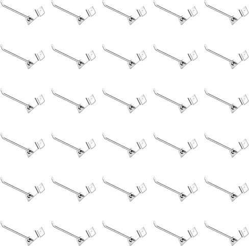 40Pcs Slatwall Panel Hooks Bulk Set, Metal Pegboard Organizer Slat Wall Hanging Display Hanger Hooks for Gridwall Garage Shop Retail (2 Inches/5 CM) in Saudi Arabia