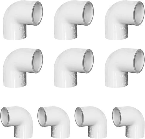 2 "كوع PVC 90 درجة، تركيب أنابيب PVC بزاوية قائمة في اتجاهين، 4 قطع تركيب أنابيب PVC، تجهيزات زاوية PVC لإطار Sch40 PVC DIY وهيكل دعم حديقة أثاث PVC DIY in Saudi Arabia