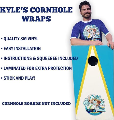 Waterproof & Non-Fading: Pair of Cornhole Board Wraps- Decals ONLY- SCENIC DEER & USA FLAG - Laminated - Easy to Apply in Saudi Arabia